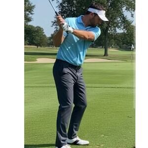 Johnnie-O Prep-Formance Pants Men’s 38x32 Blue Golf Cross Country Preppy Sporty